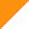 Orange / White