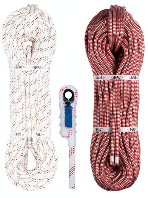 Beal 11mm Semi-static Low Stretch Industry Abseil Rope with 1 Sewn ...