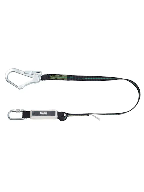 MSA Single Leg Webbing Lanyard & Shock Absorber