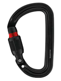 Petzl Sm'D Black Aluminium Ultra Light Screw Lock Karabiner