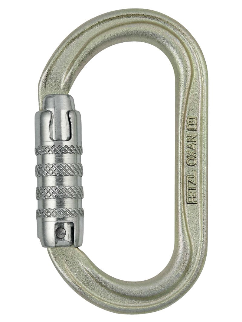 Petzl Oxan Triple Action Oval Steel Karabiner